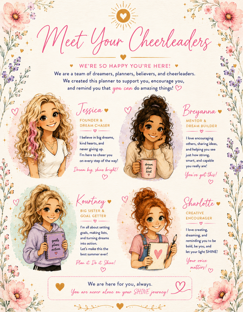 My Daily SHINE – Summer Edition | 12-Week Confidence & Growth Planner for Teen Girls